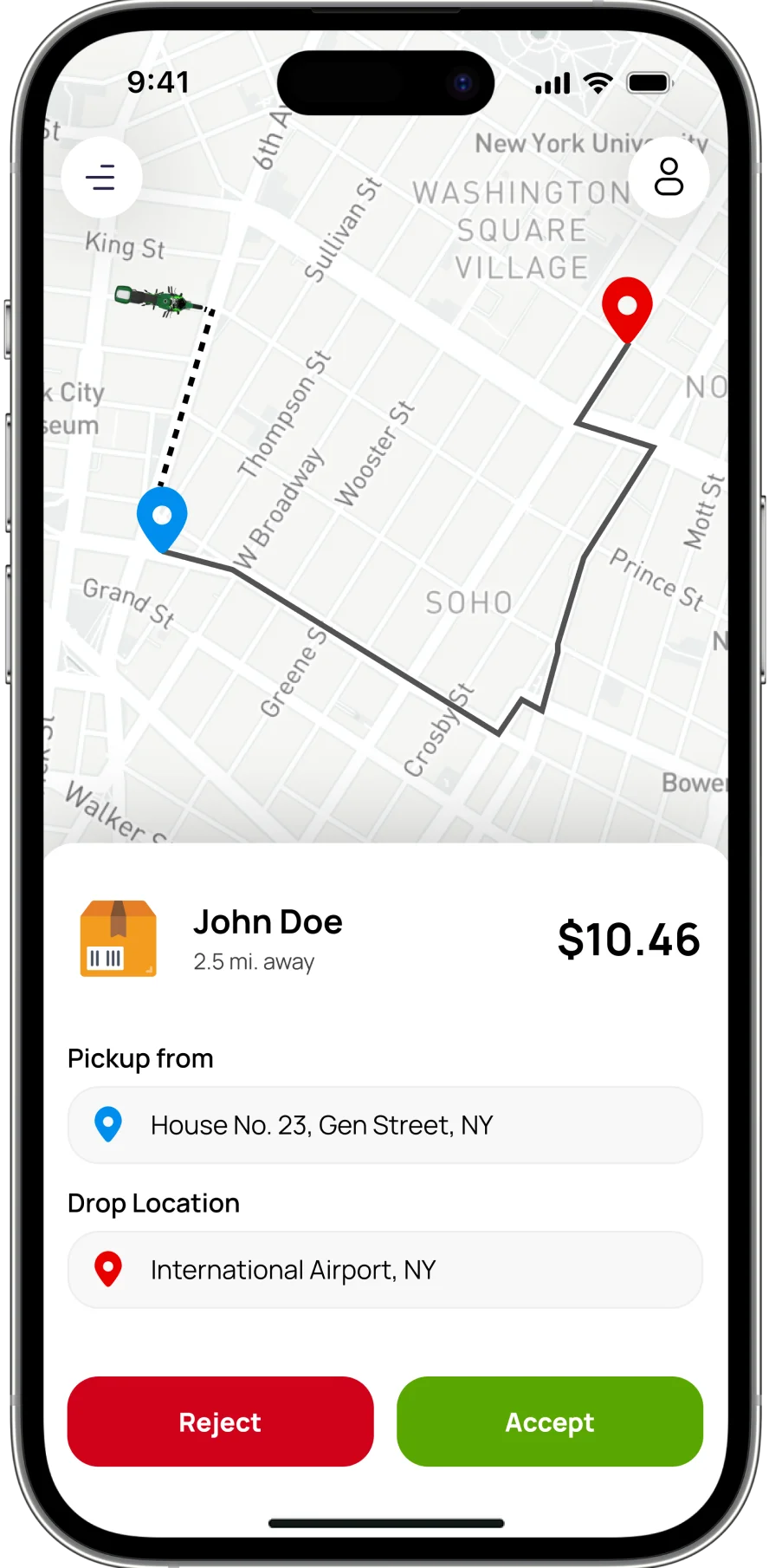 Delivery Agent App