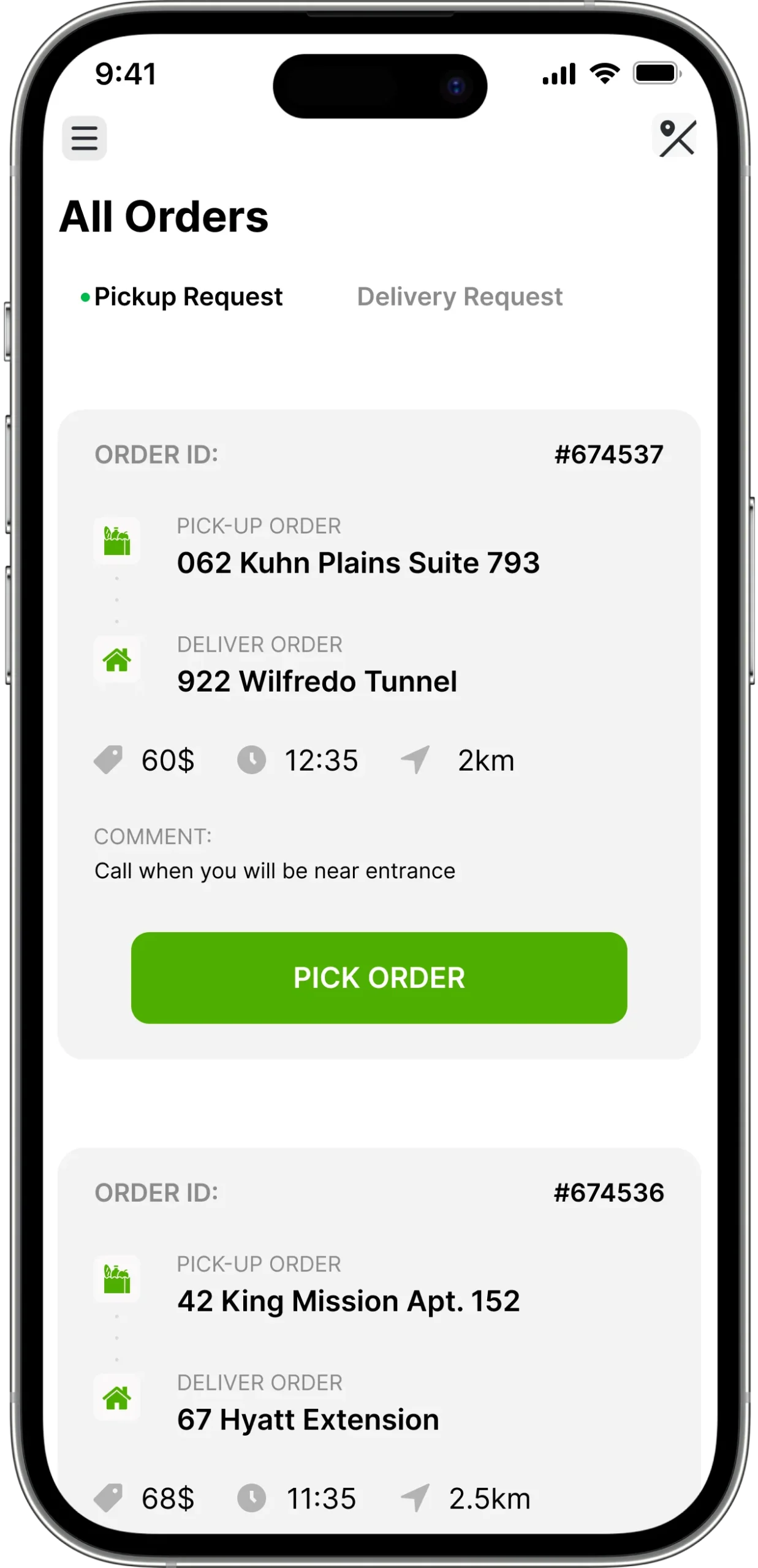 Delivery Agent App
