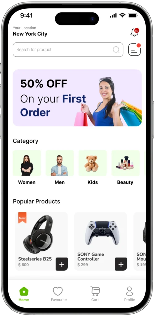 Customer eCommerce Mobile Application