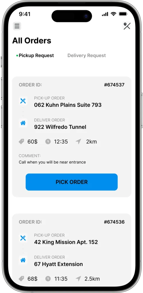 Delivery Agent App