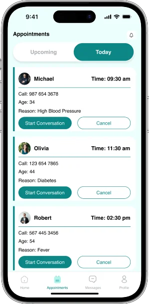 Healthcare Provider App Features